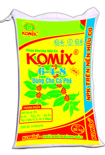 KOMIX cà phê (6-4-8) - Phân Bón Komix - Công Ty Cổ Phần Thiên Sinh